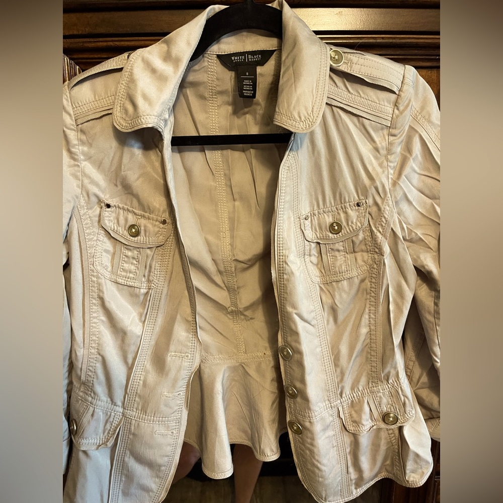 Tan summer jacket by White House Black market.